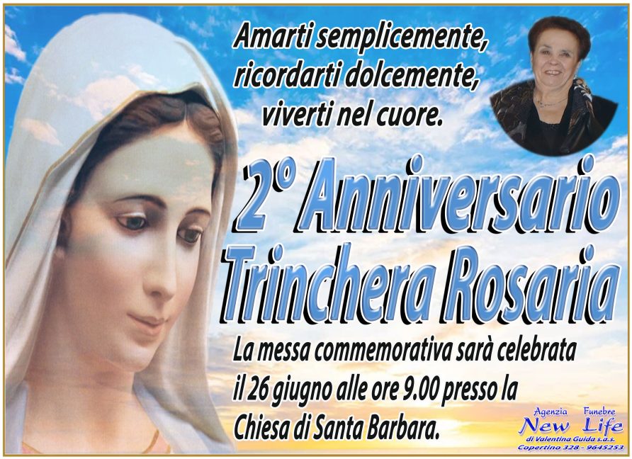 anniversario Trinchera Rosaria