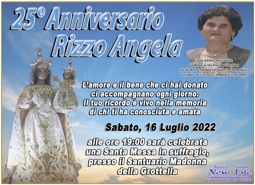 Anniversario Rizzo Angela